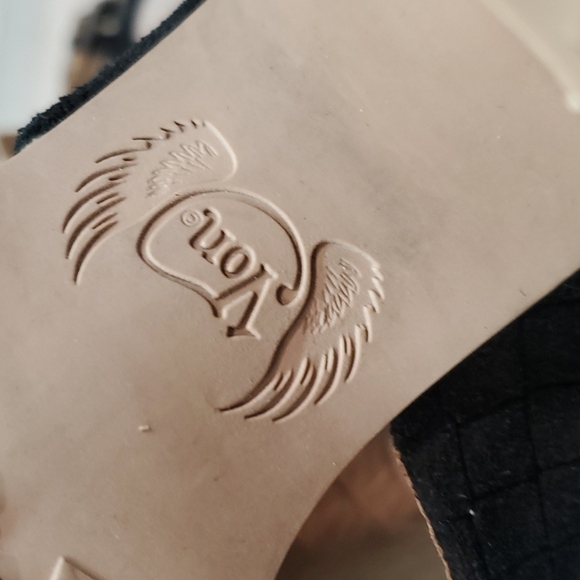 Von Dutch Womens Twotimer Leather Ankle Cork Block Heels shoes sz 7.5M - Picture 10 of 14